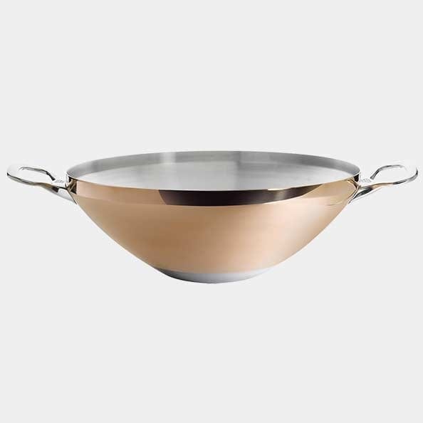 Wok en cuivre avec fond à induction, Prima Matera - De Buyer