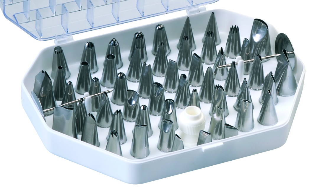 Pack de 52 douilles de glaçage en inox - Martellato