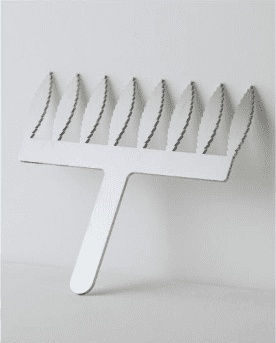 Peigne en acier pour décoration Chocolat, Spring 6 cm - Martellato