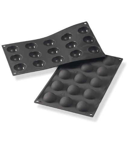 Moule à pâtisserie en silicone SF500, demi-couleur ø45mm - Martellato
