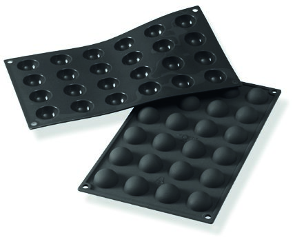 Moule de cuisson en silicone SF502, demi-sphère Ø25 mm - Martellato