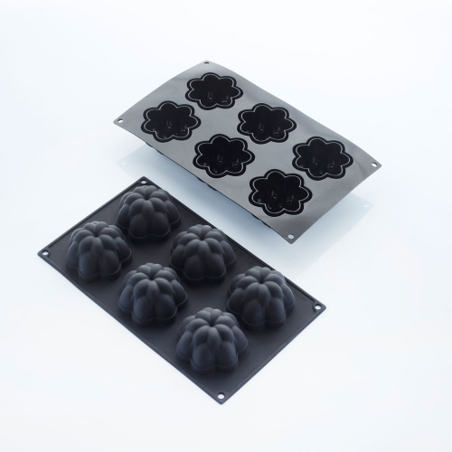 Moule en silicone, noir, Dahlia, 30SIL518 - Martellato
