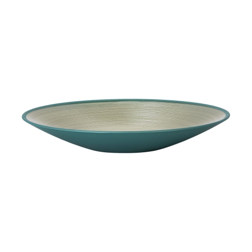Plat de service en verre soufflé à la bouche, 31 cm, Vert - Rosenthal