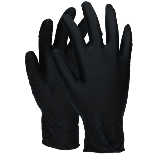 Gants en nitrile, noirs, pack de 200