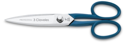 Ciseaux de cuisine Master manche bleu - 3 Claveles