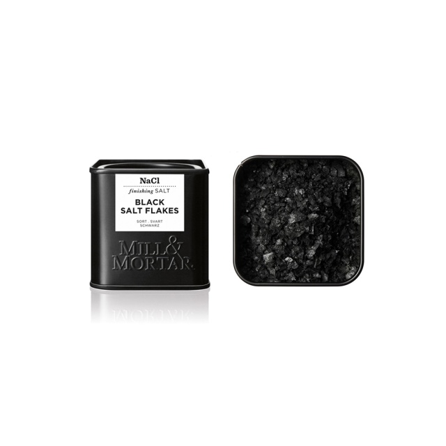 Sel noir en flocons, 80 grammes - Mill & Mortar