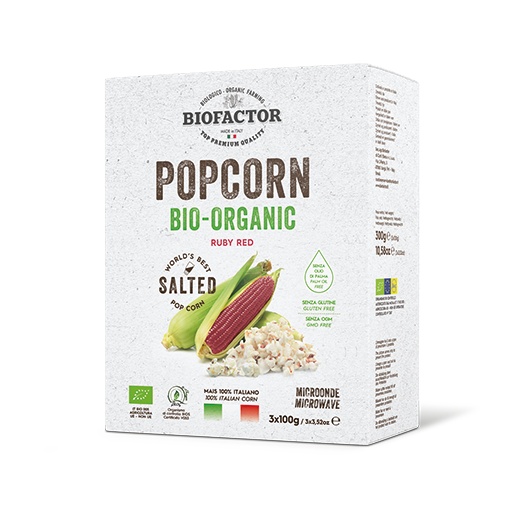 Grains de maïs soufflé rouge, bio, 500 grammes