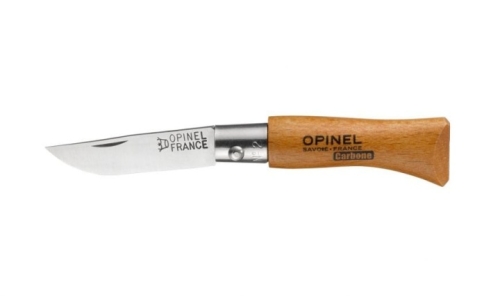 Couteau pliant inox, manche bois - Opinel