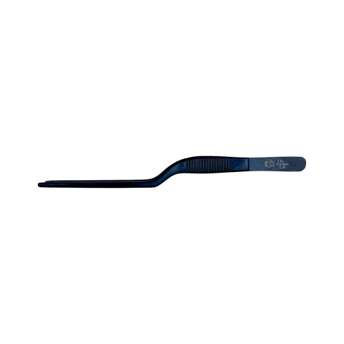 Pince à épiler, offset, 20cm, noire - The Kitchen Lab