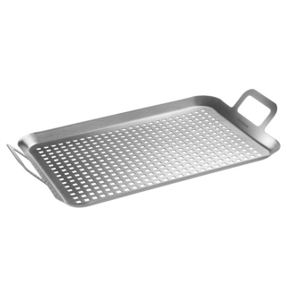 Plaque de gril perforée en acier inoxydable, 43,5 x 25,5 cm - Westmark