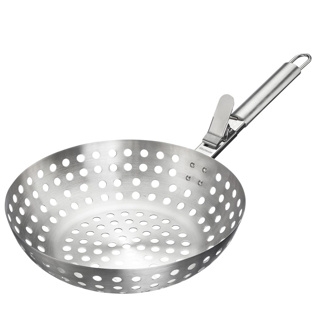 Panier à grillades perforé en acier inoxydable avec poignée amovible, 28 cm - Westmark