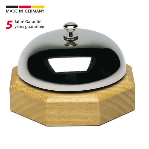 Cloche à anneau avec base en bois - Westmark