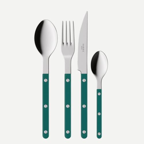 Set de couverts, 24 pièces, Bistrot, Aquamarine - Sabre Paris