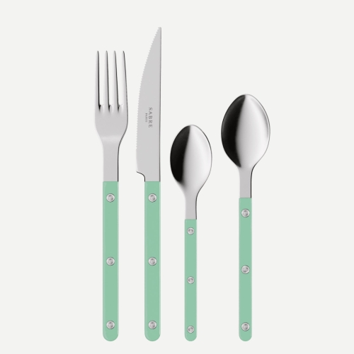 Set de couverts, 24 pièces, Bistrot, Pastel green - Sabre Paris