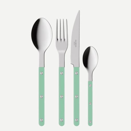Set de couverts, 24 pièces, Bistrot, Pastel green - Sabre Paris