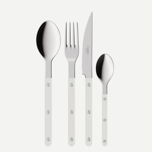 Set de couverts, 24 pièces, Bistrot, White - Sabre Paris