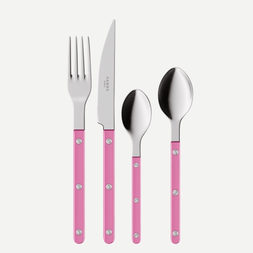 Set de couverts, 4 pièces, Bistrot Pearly, Pink - Sabre Paris