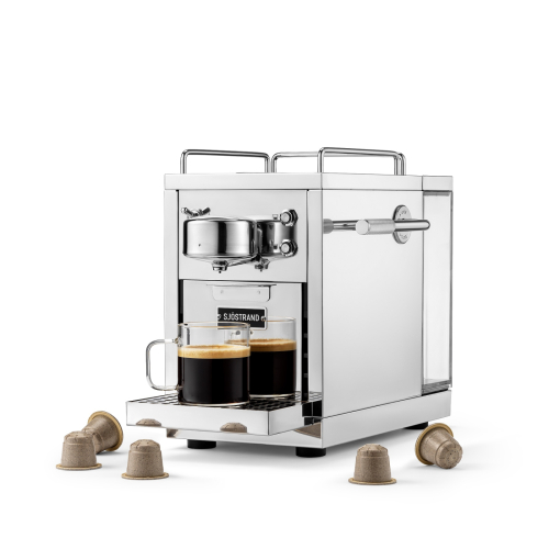 Machine à capsules, La machine à capsules expresso originale, acier inoxydable - Sjöstrand