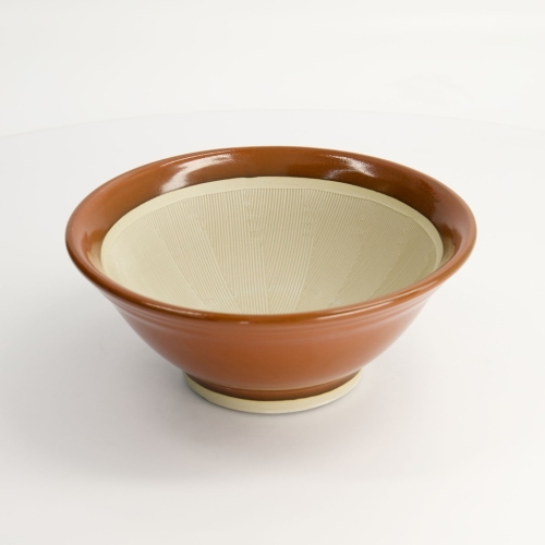 Mortier japonais, Suribachi, brun 21,5 cm