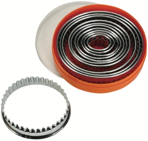 Emporte-pièces ovaux cannelés, set de 12 pièces - Schneider