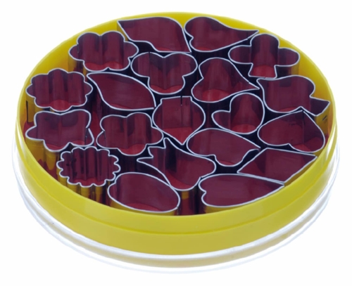 Petits emporte-pièces, formes florales assorties, set de 20 pièces - Schneider