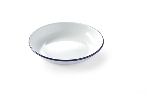 Assiette creuse émaillée, 18 cm - Hendi