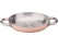 Poêle en cuivre avec fond à induction et intérieur en inox, 28 cm, Deux poignées - Agnelli