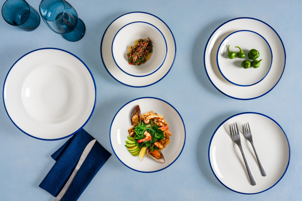 Plat 31 x 24 cm, Gourmet Linea Blue - Bonna