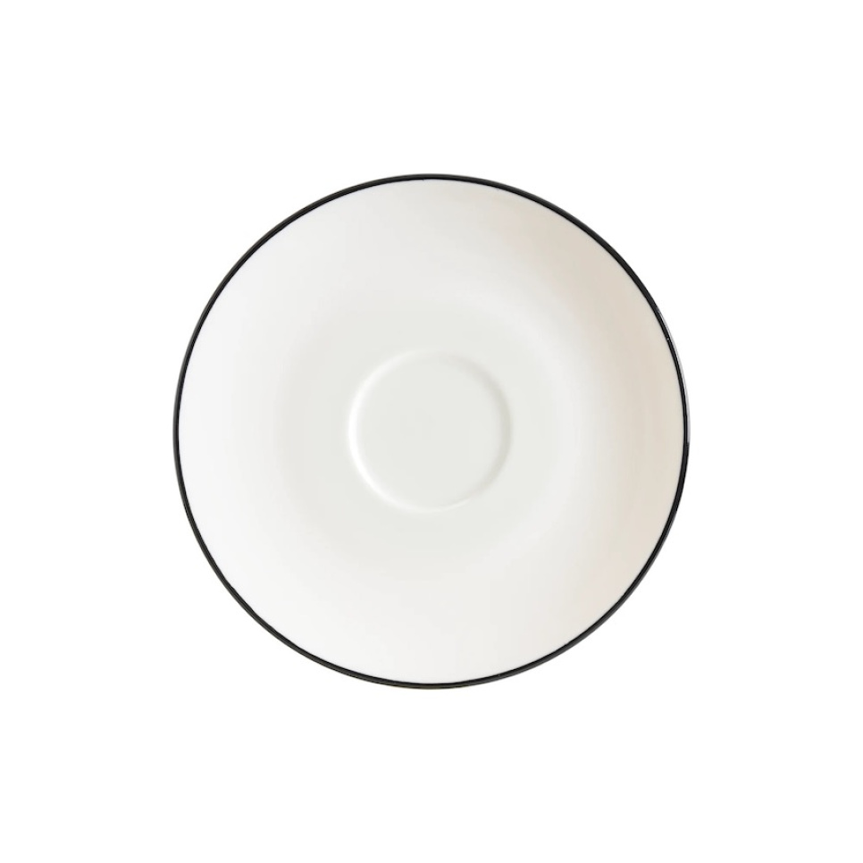 Plat à expresso 12 cm, Gourmet Linea Black - Bonna dans le groupe Thé et café / Accessoires pour le café / Soucoupe à café l\'adresse The Kitchen Lab (1069-31838)