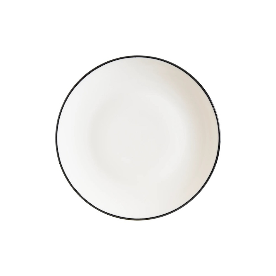Assiette 25 cm, Gourmet Linea Noir - Bonna dans le groupe Arts de la table / Assiettes, Bols et Plats / Assiettes l\'adresse The Kitchen Lab (1069-31844)