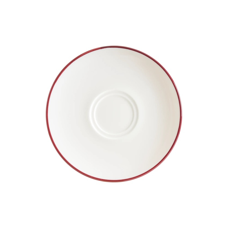Plat à café 16 cm, Gourmet Linea Burgundy - Bonna dans le groupe Thé et café / Accessoires pour le café / Soucoupe à café l\'adresse The Kitchen Lab (1069-31853)