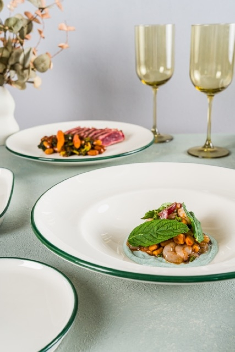 Assiette 21 cm, Gourmet Linea Green - Bonna