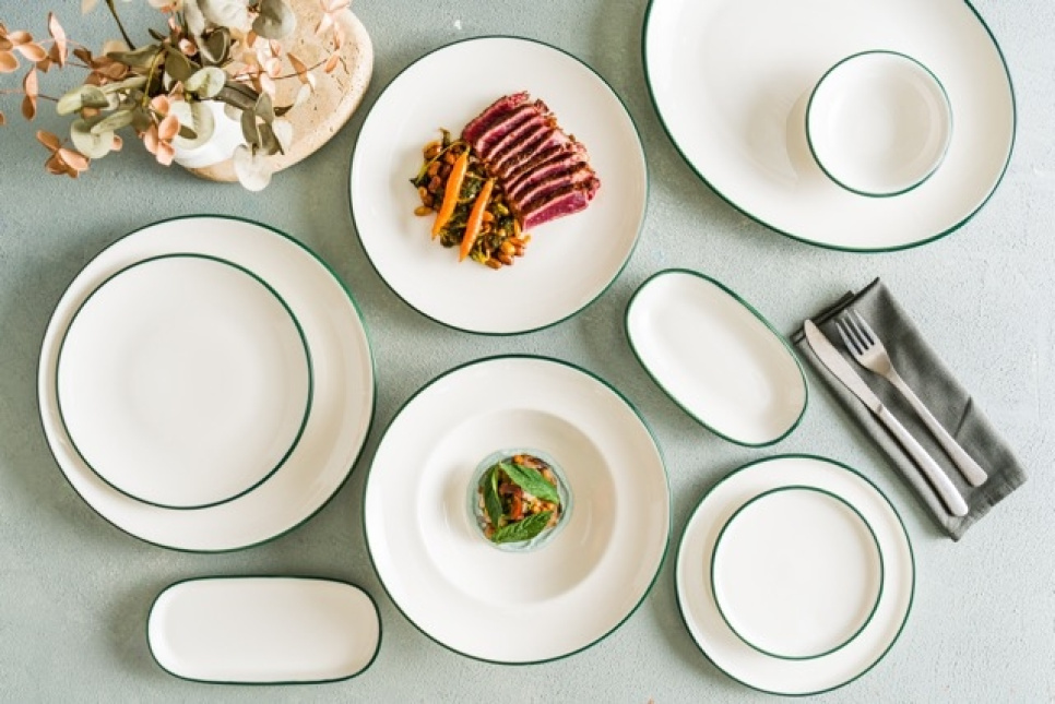Assiette 25 cm, Gourmet Linea Green - Bonna