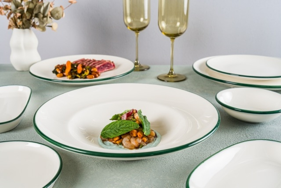 Plat de Service 31 x 24 cm, Moove Linea Green - Bonna