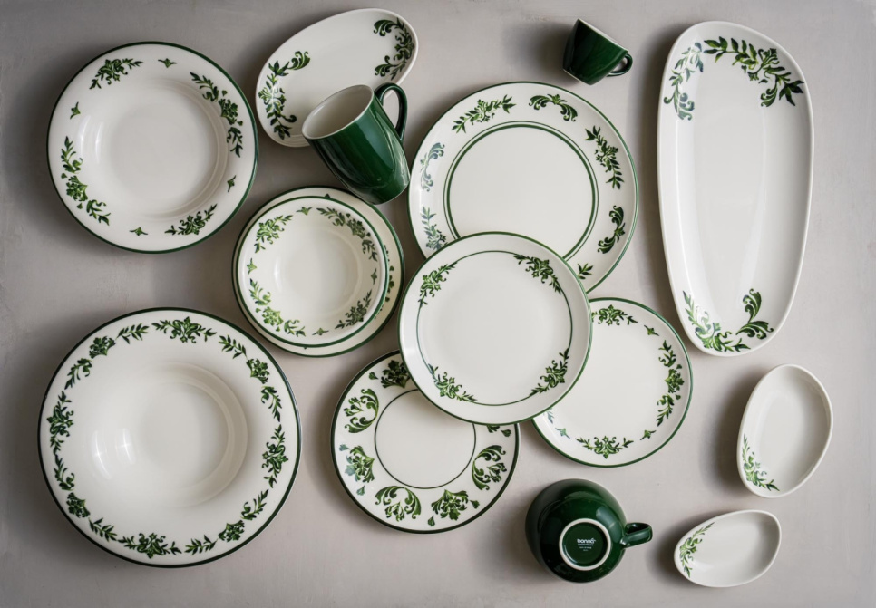 Assiette 21 cm, Lavis Green - Bonna