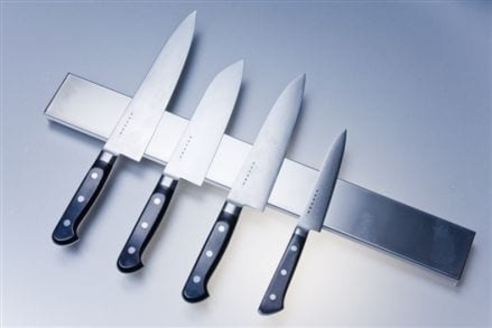 Porte-couteaux en inox, 75 cm - Satake dans le groupe Cuisine / Couteaux de cuisine / Rangement pour couteaux / Porte-couteaux l\'adresse The Kitchen Lab (1070-10515)