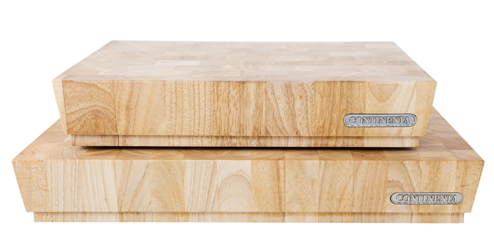 Planche à découper en bois d\'hévéa, 48x36x7,3 cm - Continenta