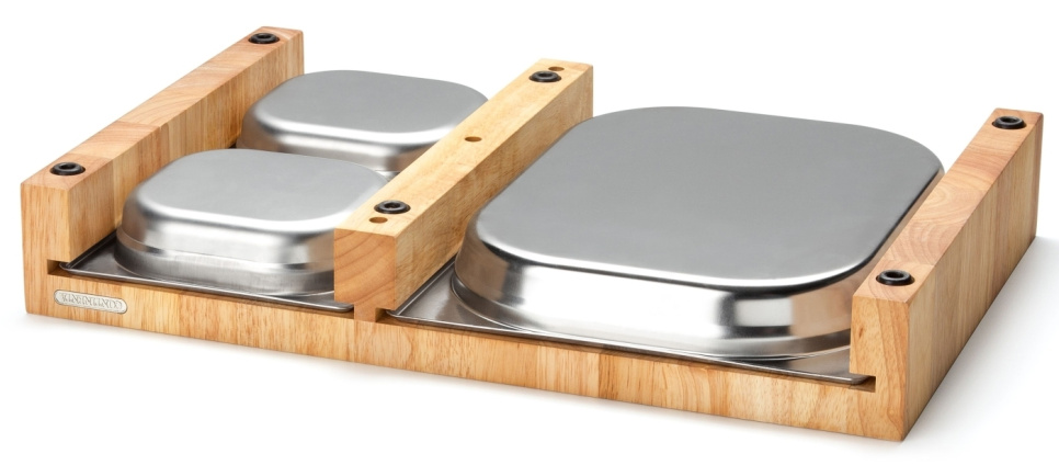 Planche à découper avec 3 plateaux, 48x32 cm - Continenta