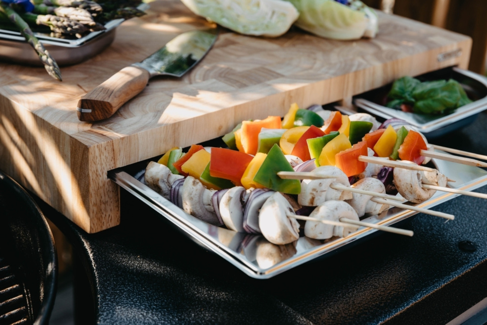 Planche à découper avec 3 plateaux, 48x32 cm - Continenta