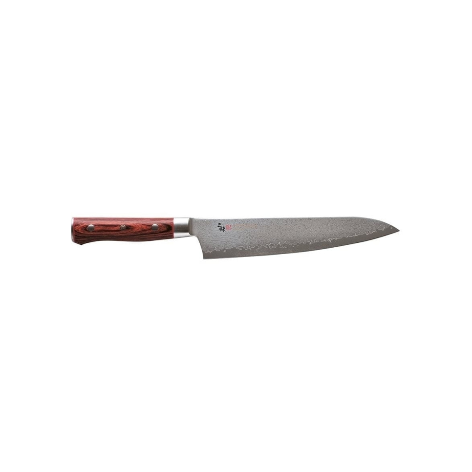 Gyuto, 21cm, Damascus Flame - Mcusta/Zanmai dans le groupe Cuisine / Couteaux de cuisine / Couteaux de chef l\'adresse The Kitchen Lab (1070-17354)