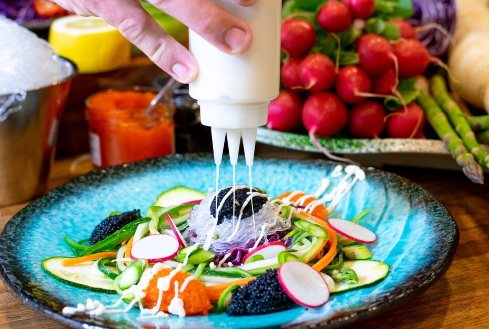 Trepipen, Bouteille à vinaigrette à 3 tubes, 25cl - Satake