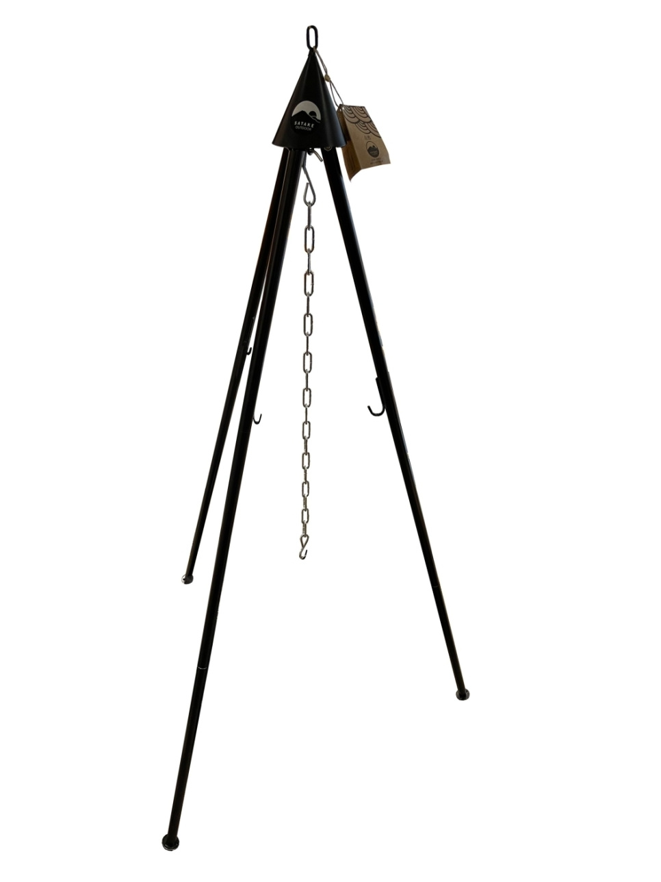 Tri-Pod, 4 chaînes, crochets & sac en toile, XL - Satake dans le groupe Barbecues, plaques de cuisson et Fours / Autres accessoires pour barbecue / Autres accessoires pour barbecue l\'adresse The Kitchen Lab (1070-25355)