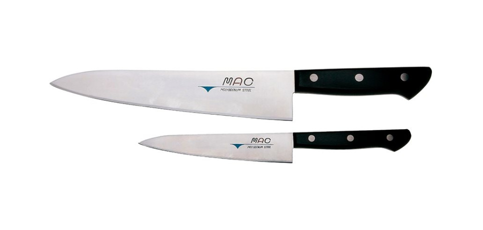Set de couteaux, deux couteaux dans un coffret cadeau, Chef - MAC dans le groupe Cuisine / Couteaux de cuisine / Set de couteaux l\'adresse The Kitchen Lab (1070-31866)