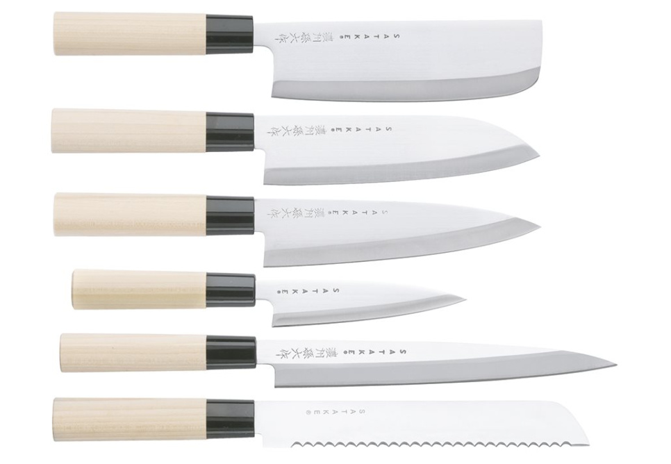 Houcho Knife set, 6 knives - Satake dans le groupe Cuisine / Couteaux de cuisine / Set de couteaux l\'adresse The Kitchen Lab (1070-33335)