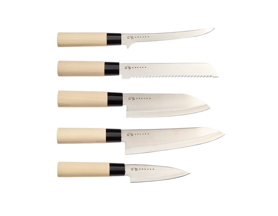 Houcho Knife set, 5 knives - Satake dans le groupe Cuisine / Couteaux de cuisine / Set de couteaux l\'adresse The Kitchen Lab (1070-33336)