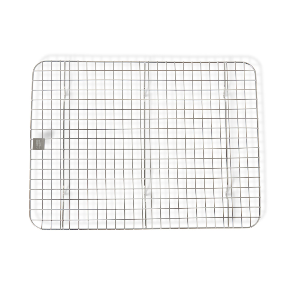 Plaque gastro avec grille, 40,5 x 40,5 cm, acier inoxydable – Culimat