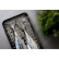 Plaque gastro/plaque de cuisson avec grille, 38x14 cm, acier inoxydable - Culimat