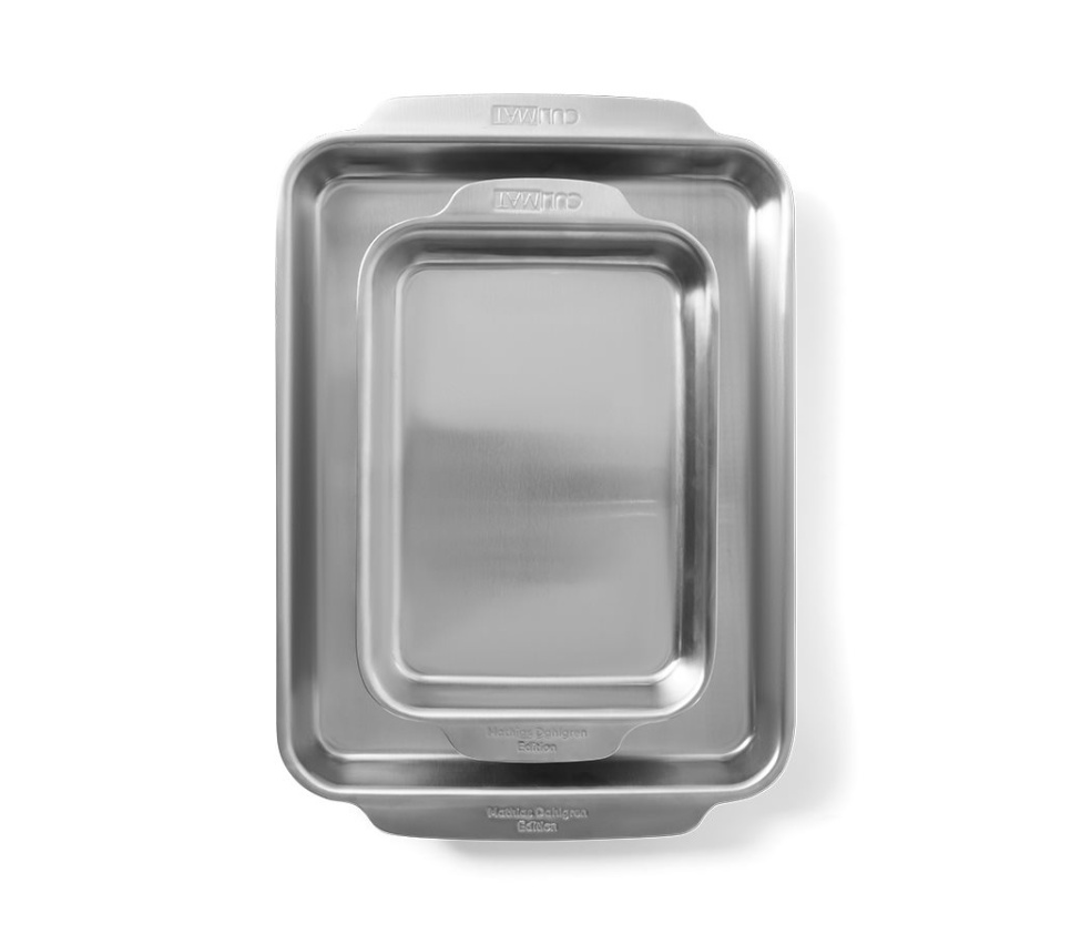 Plat à four avec grille, 25x18 cm, acier inoxydable - Culimat