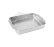 Plat à four avec grille, 24x26 cm, acier inoxydable - Culimat