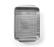 Plat à four avec grille, 24x26 cm, acier inoxydable - Culimat